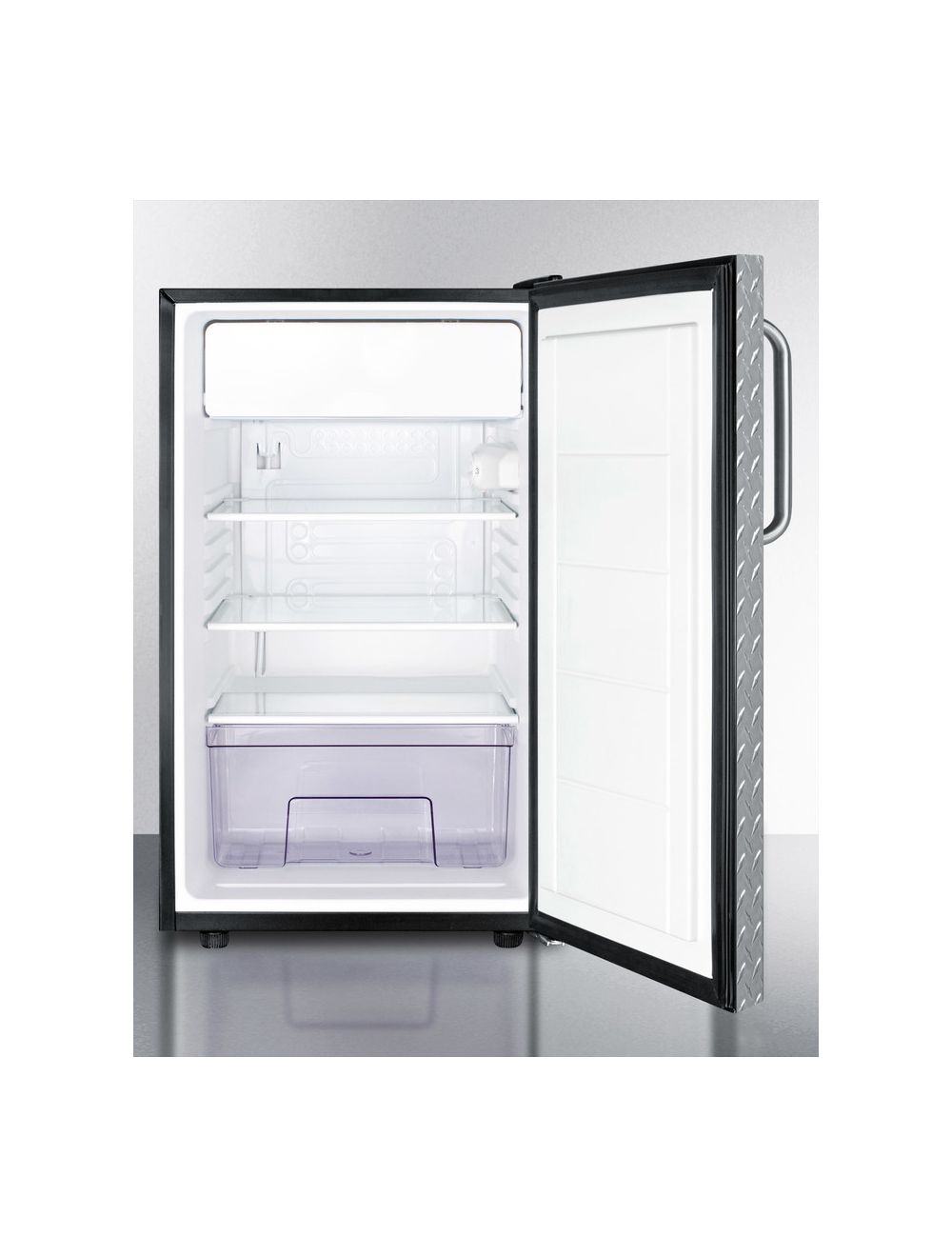 Summit - 20 Wide Built-In Refrigerator-Freezer, ADA Compliant | ALRF49BSSTB